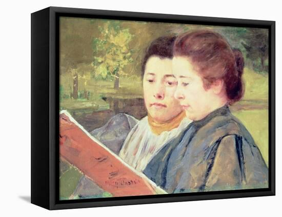 Women Reading-Mary Cassatt-Framed Premier Image Canvas