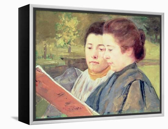 Women Reading-Mary Cassatt-Framed Premier Image Canvas