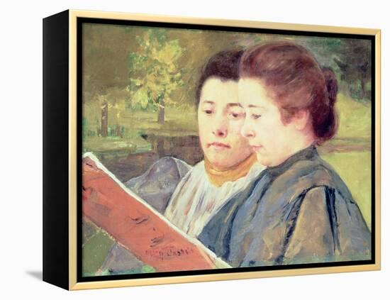 Women Reading-Mary Cassatt-Framed Premier Image Canvas