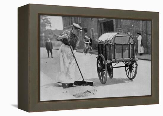 Women Roadsweepers, War Office Photographs, 1916 (B/W Photo)-English Photographer-Framed Premier Image Canvas