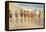 Women Running on Beach-null-Framed Stretched Canvas
