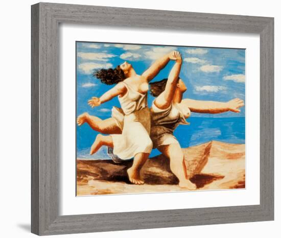 Women Running on the Beach, c.1922-Pablo Picasso-Framed Art Print