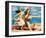 Women Running on the Beach, c.1922-Pablo Picasso-Framed Art Print