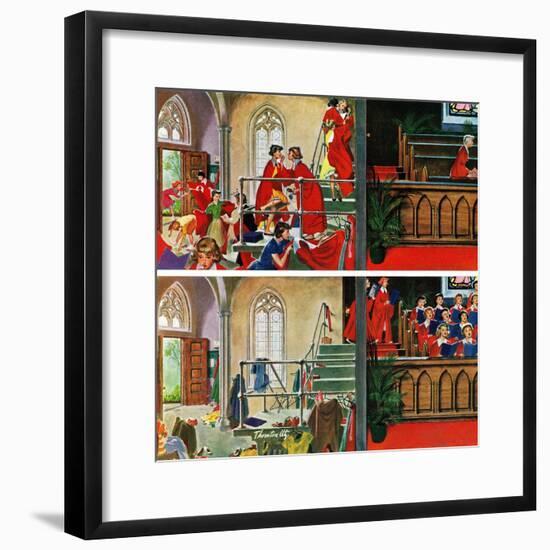 "Women's Choir", May 3, 1958-Thornton Utz-Framed Giclee Print