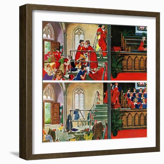 "Women's Choir", May 3, 1958-Thornton Utz-Framed Giclee Print