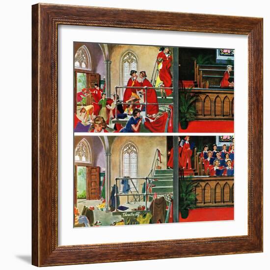 "Women's Choir", May 3, 1958-Thornton Utz-Framed Giclee Print