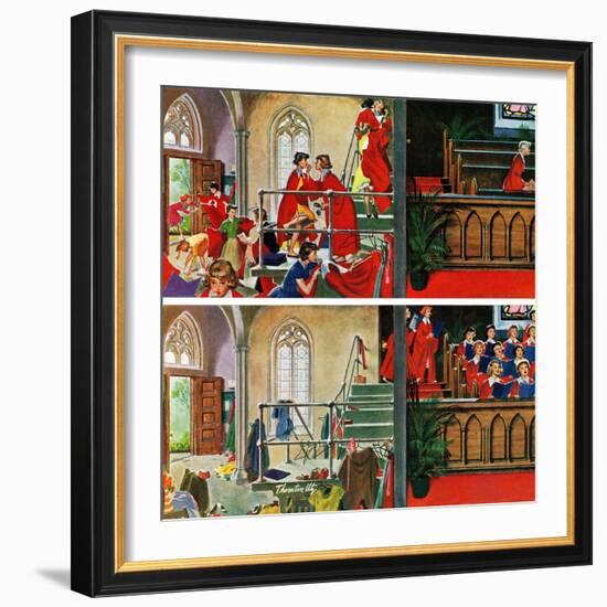 "Women's Choir", May 3, 1958-Thornton Utz-Framed Giclee Print