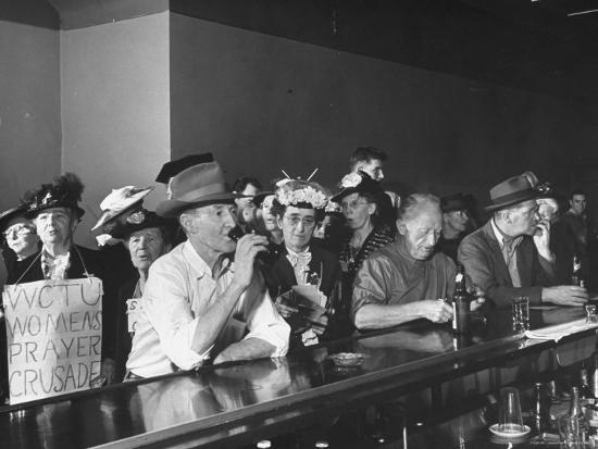 'Women's Christian Temperance Union Members Invading Bar While ...