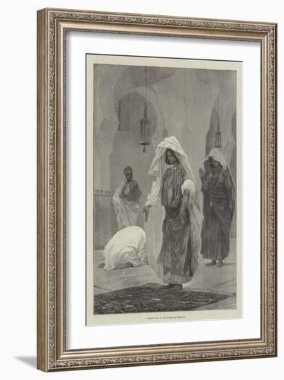 Women's Day in the Mosque in Morocco-Richard Caton Woodville II-Framed Giclee Print