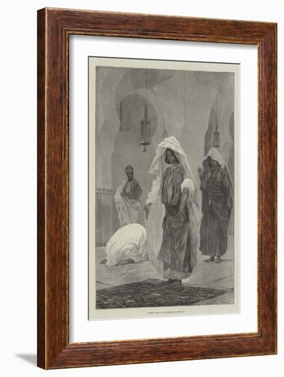 Women's Day in the Mosque in Morocco-Richard Caton Woodville II-Framed Giclee Print