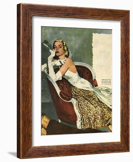 Women's Fashion, Illustration from 'John Bull'-null-Framed Giclee Print