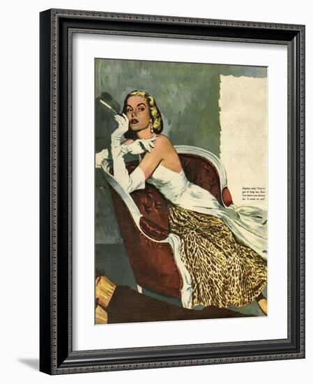 Women's Fashion, Illustration from 'John Bull'-null-Framed Giclee Print