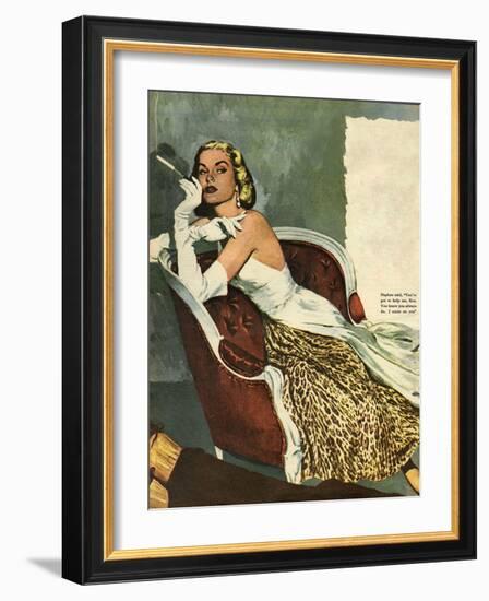 Women's Fashion, Illustration from 'John Bull'-null-Framed Giclee Print