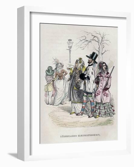 Women's Freedom of Dress, 1840S-Jean-Jacques Grandville-Framed Giclee Print