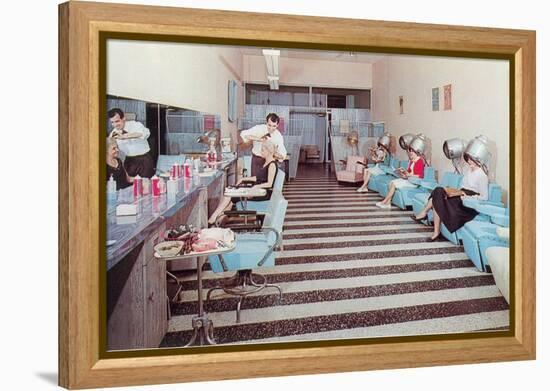 Women's Hair Salon-null-Framed Stretched Canvas