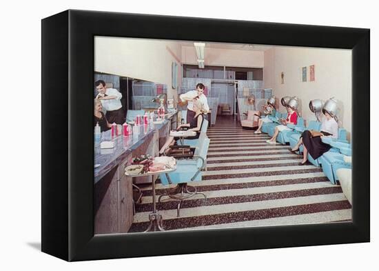 Women's Hair Salon-null-Framed Stretched Canvas