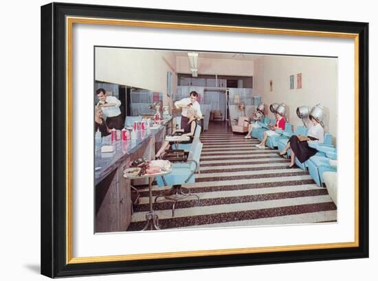 Women's Hair Salon-null-Framed Art Print