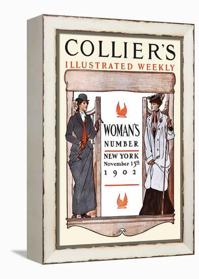 Women's Number New York-Edward Penfield-Framed Stretched Canvas