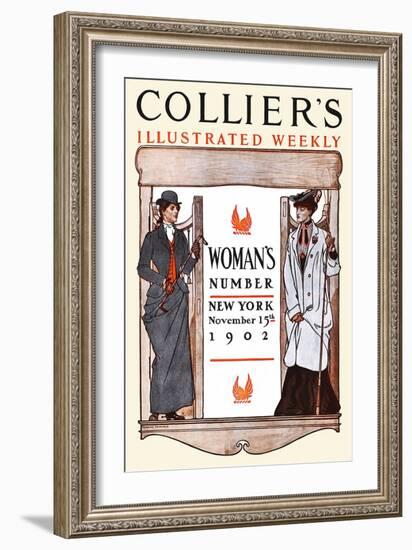 Women's Number New York-Edward Penfield-Framed Art Print