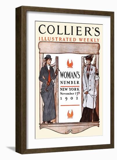 Women's Number New York-Edward Penfield-Framed Art Print