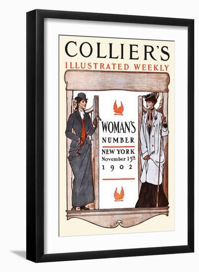 Women's Number New York-Edward Penfield-Framed Art Print