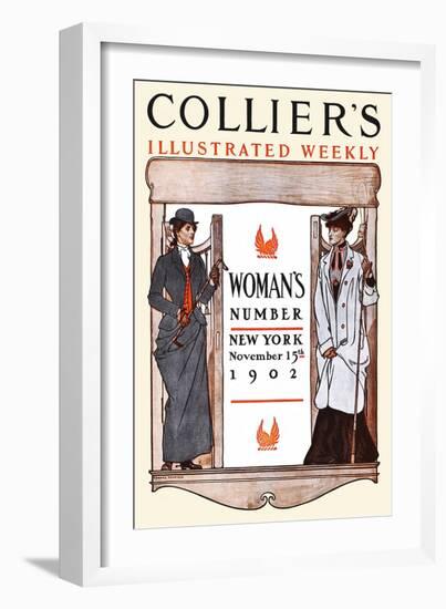 Women's Number New York-Edward Penfield-Framed Art Print