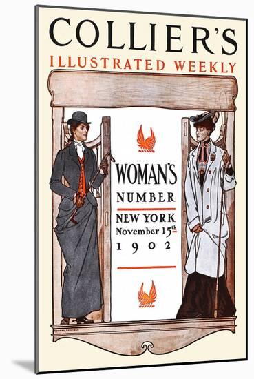 Women's Number New York-Edward Penfield-Mounted Art Print