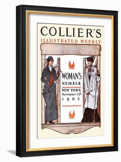 Women's Number New York-Edward Penfield-Framed Art Print