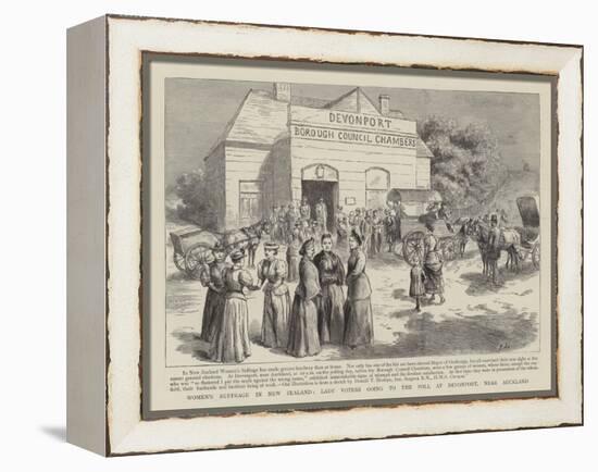 Women's Suffrage in New Zealand-null-Framed Premier Image Canvas