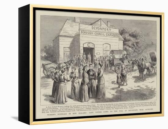 Women's Suffrage in New Zealand-null-Framed Premier Image Canvas