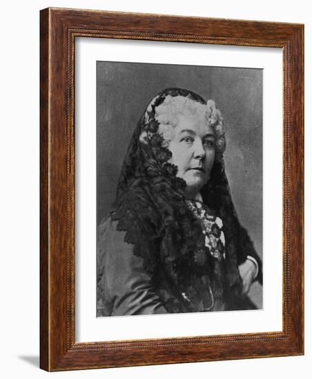 Women's Suffrage Leader Elizabeth Cady Stanton-null-Framed Photographic Print