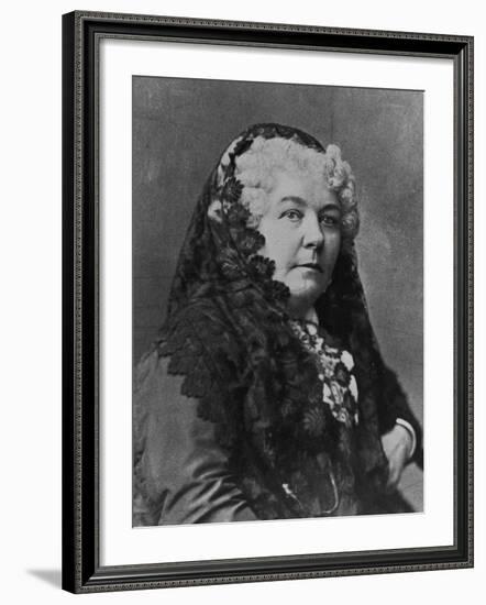 Women's Suffrage Leader Elizabeth Cady Stanton-null-Framed Photographic Print