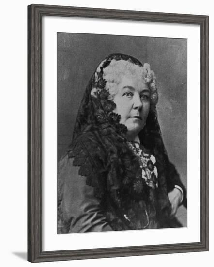 Women's Suffrage Leader Elizabeth Cady Stanton-null-Framed Photographic Print