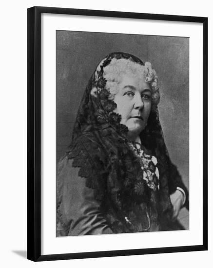 Women's Suffrage Leader Elizabeth Cady Stanton-null-Framed Photographic Print