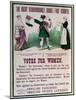 Women's Suffrage Poster "The Right Dishonourable Double-Face Asquith", C.1910-English School-Mounted Giclee Print