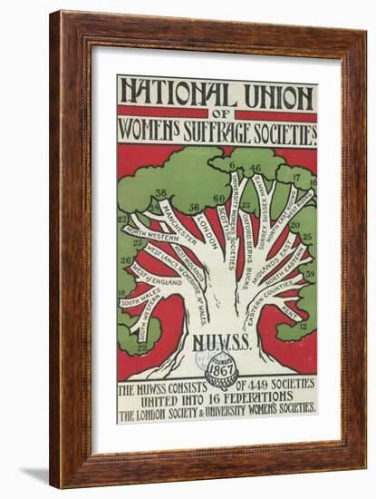 Women's Suffrage Societies-null-Framed Giclee Print