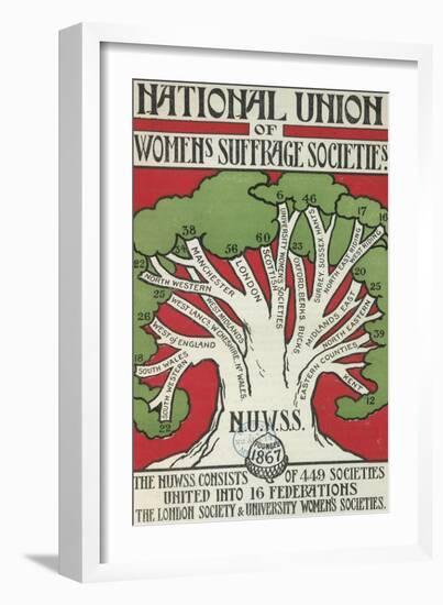 Women's Suffrage Societies-null-Framed Giclee Print