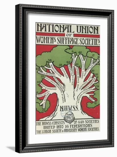 Women's Suffrage Societies-null-Framed Giclee Print