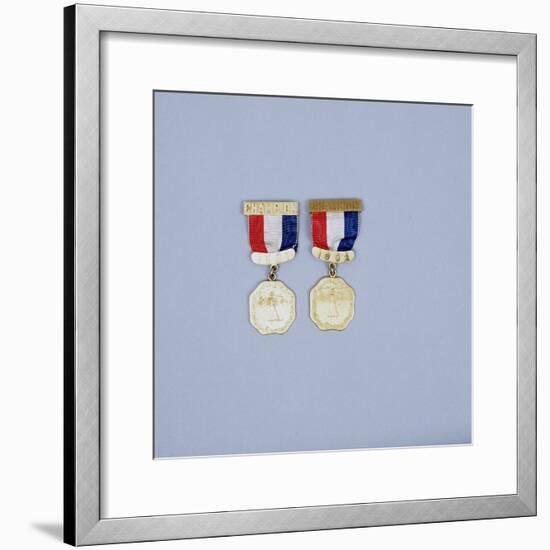 Women's USGA Championship winner's medals, 1901-2-Unknown-Framed Giclee Print