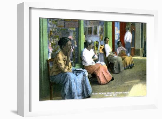 Women Selling Lottery Tickets, Panama City, Panama, C1920S-null-Framed Giclee Print