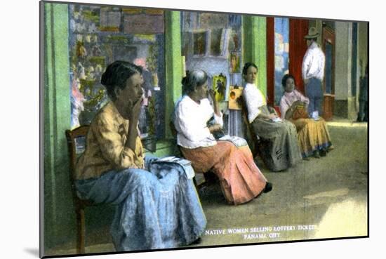Women Selling Lottery Tickets, Panama City, Panama, C1920S-null-Mounted Giclee Print