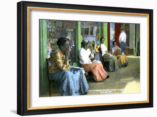 Women Selling Lottery Tickets, Panama City, Panama, C1920S-null-Framed Giclee Print