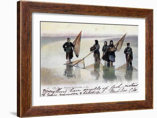 Women Shrimp Fishers, Calais, 1905-null-Framed Giclee Print