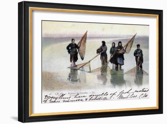 Women Shrimp Fishers, Calais, 1905-null-Framed Giclee Print