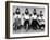 Women Sitting and Reading under Hairdryers at Rockefeller Center "Pamper Club"-Nina Leen-Framed Photographic Print