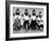 Women Sitting and Reading under Hairdryers at Rockefeller Center "Pamper Club"-Nina Leen-Framed Photographic Print