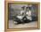 Women Sitting on a Stuffed Alligator, C.1905-null-Framed Premier Image Canvas