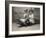 Women Sitting on a Stuffed Alligator, C.1905-null-Framed Photographic Print