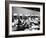 Women Sitting under Hair Dryers in Salon at Saks Fifth Avenue Department Store-Alfred Eisenstaedt-Framed Photographic Print