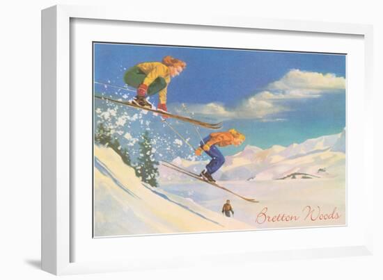 Women Skiers, Bretton Woods, New Hampshire-null-Framed Art Print